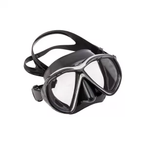Nemo Diving Mask Tiara ll, Black Silicone, Black-silver Frame - Asia Fit