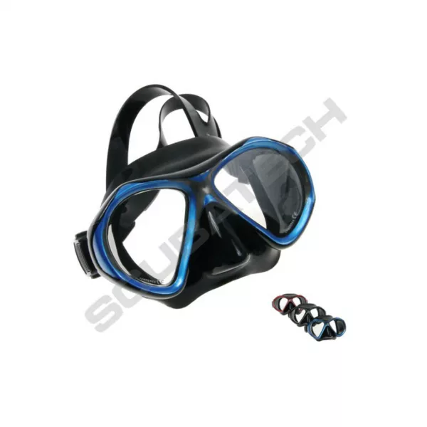 Nemo Diving Mask Viper, Black Silicone, Blue Frame