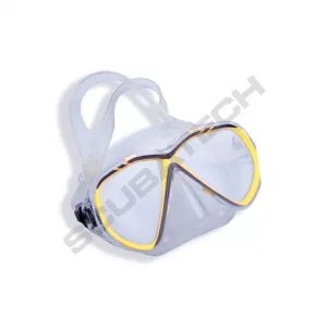 Nemo Diving Mask Vision, Clear Silicone, Yellow Frame