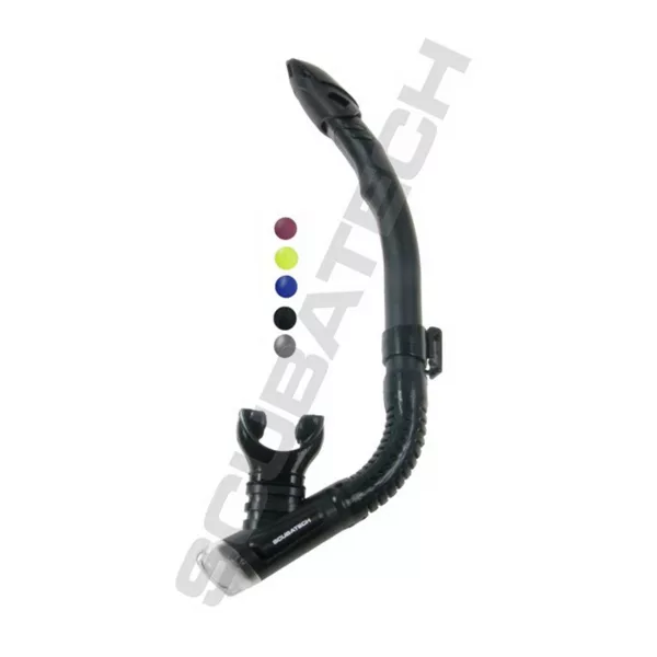 TECLINE Snorkel SK 09 with valve with freetop black 39023-1