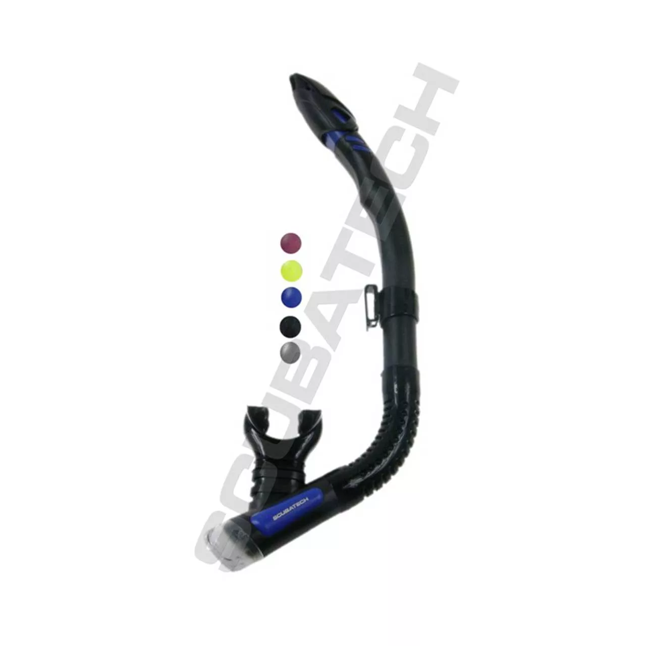 TECLINE Snorkel SK 09 with valve with freetop black-blue 39023-3