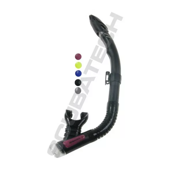 TECLINE Snorkel SK 09 with valve with freetop black-red 39023-4