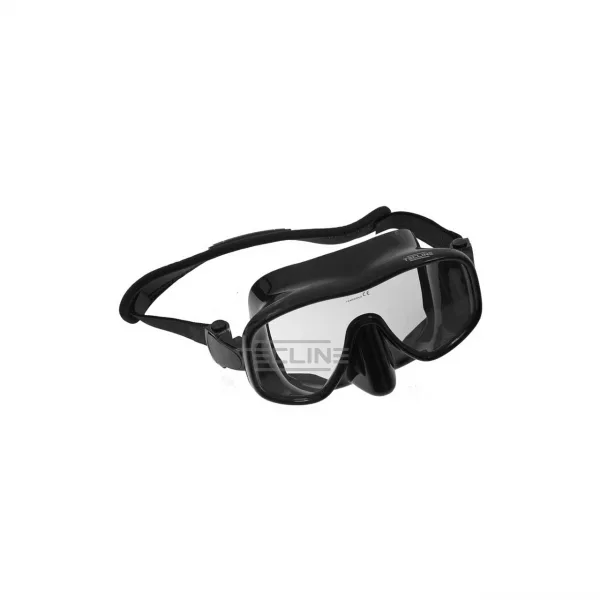 Tecline Frameless View Mask w neoprene strap - Black T05050