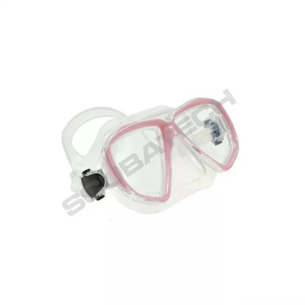 Tecline Mask Viper clear silicone , pink frame 37026-2