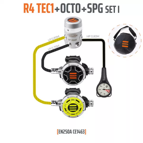 Tecline - Regulator R4 TEC1 set I with octo and SPG 10003-7