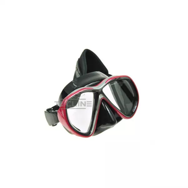 Tecline Tiara Mask w neoprene strap - Red Frame T05030