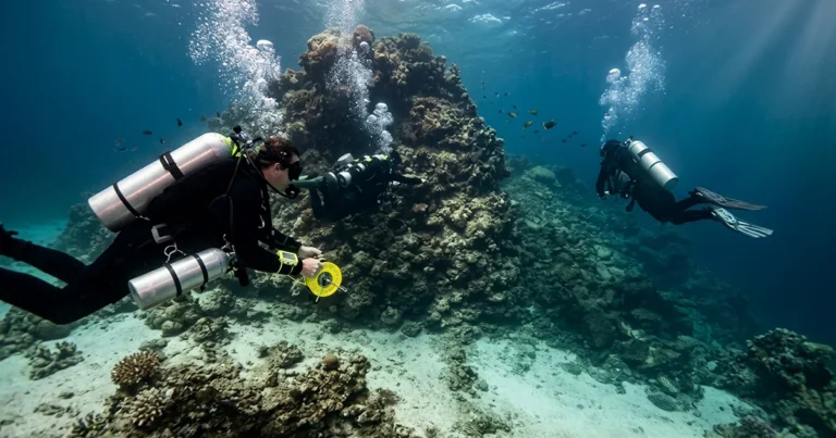 2 divers enjoying PADI Tec 65 & Tec Trimix Course Dubai