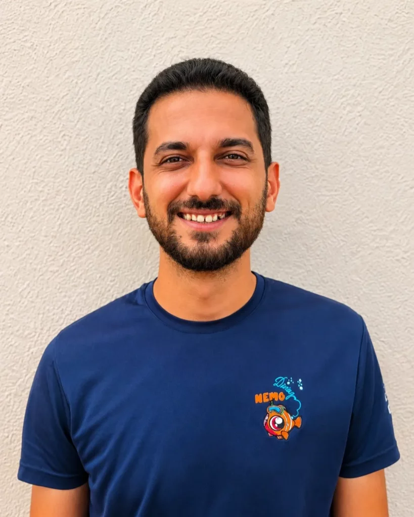 Ahmed Almasry - Admin at Nemo Diving Center, Fujairah.