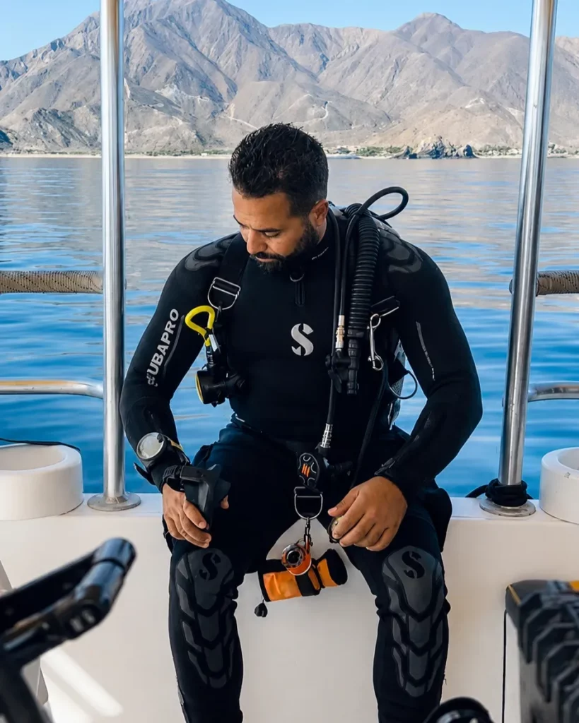 Ahmed Sergio - PADI Dive Master at Nemo Diving Center, Fujairah.