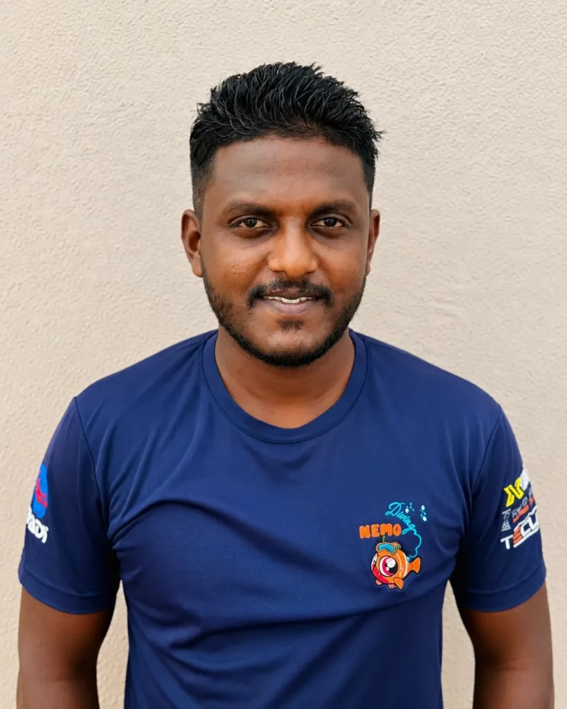 Rahul Amin - Boat Captain at Nemo Diving Center, Fujairah.