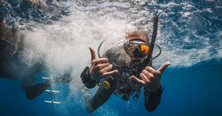 An instructor enjoying PADI IDC in Dubai - Open Water Scuba Instructor Development Course