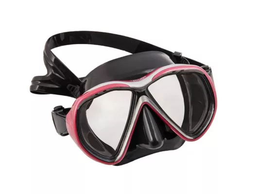 Nemo Diving Mask Tiara ll, Black Silicone, Metal Ruby Frame - Asia Fit